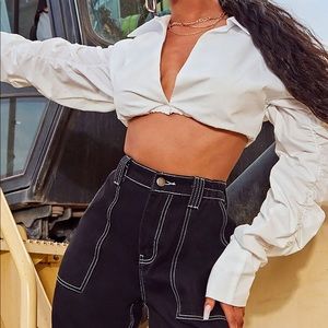 Long sleeve crop top